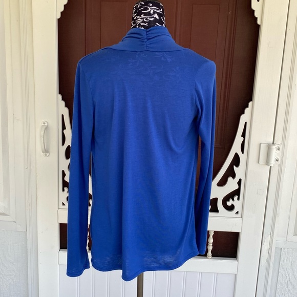 Free To Live Faux Wrap Draped Top Long Sleeve Size Medium - Picture 4 of 14